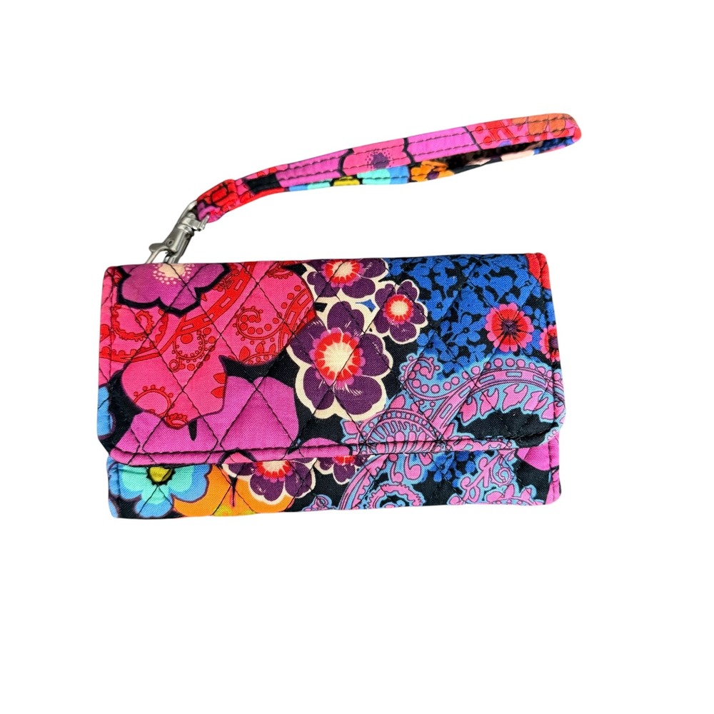 Vera Bradley Wristlet‎ Wallet Floral Paisley Multi Colored